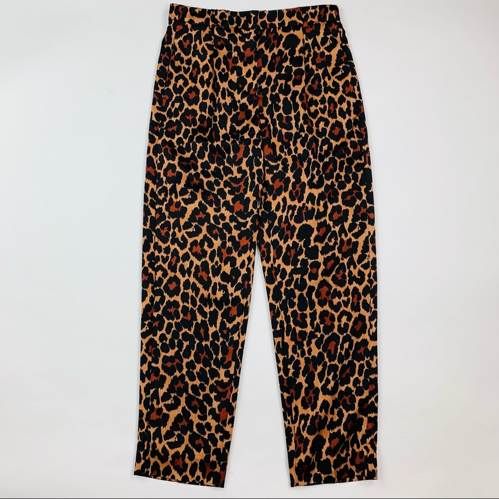 J. Crew Leopard Animal Print Pants Sz 4